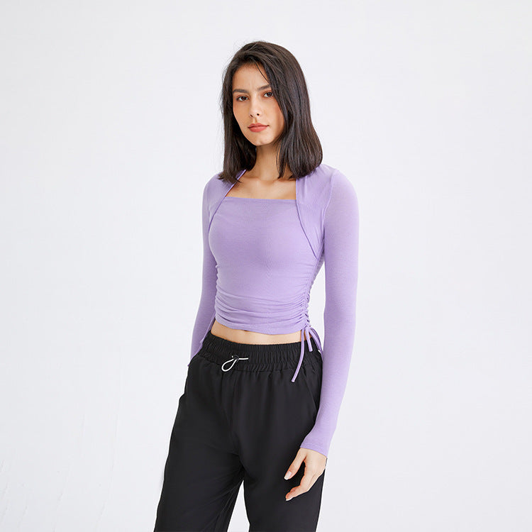 Casual Tight Workout Top Elastic